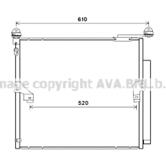 Condensator, airconditioning AVA COOLING TO5677D