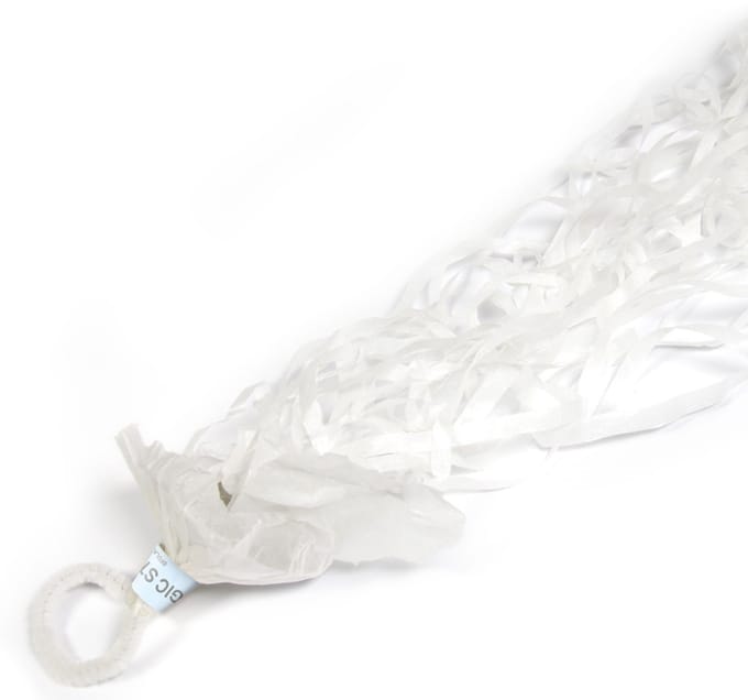 Magic streamers - Magische serpentine - Wit - 5m - 2st.