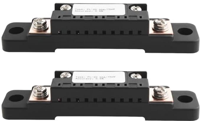 75mV 50A Shunt Weerstand voor Huidige Meting - 2 Stuks