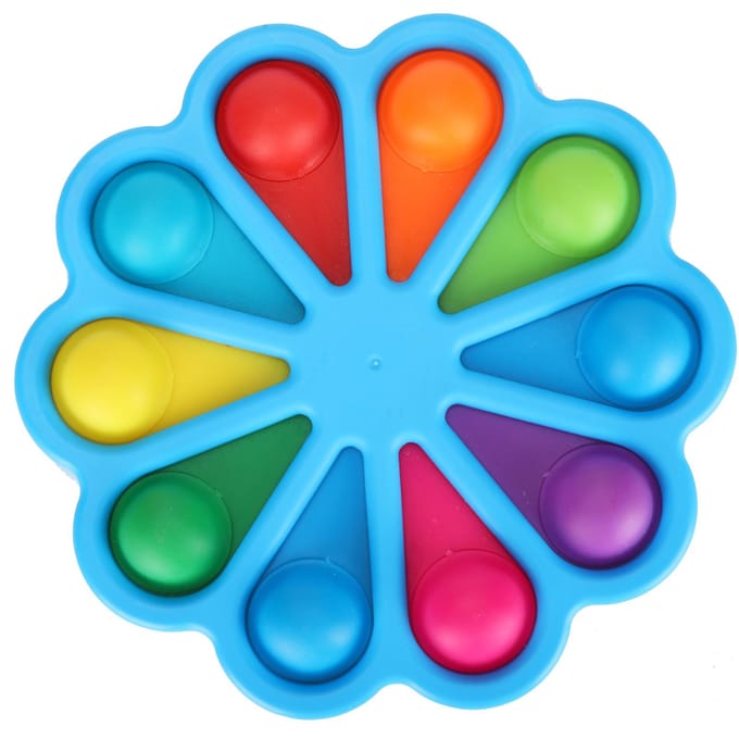 Palette Couleur Plateau à Peinture Porte-Peinture Forme Fleur Fourniture de Peinture Professionnelle blue