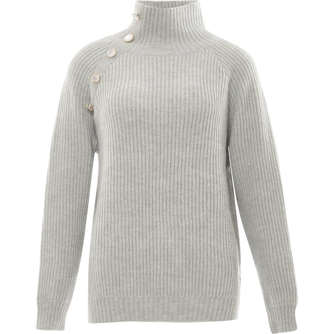 Faina Jumper Dames licht grijs melange