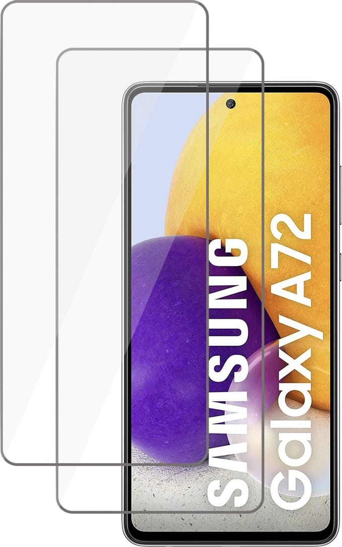Screenprotector geschikt voor Samsung Galaxy A71 / A72 - Tempered Glass Screen Protector - 2 Stuks