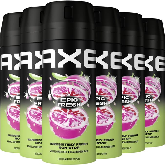 AXE - Deodorant Bodyspray - Epic Fresh - 6 x 150 ml - Voordeelverpakking
