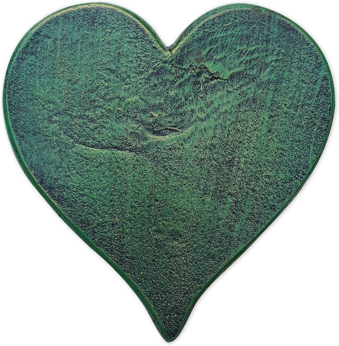 Sunset Vista Designs 93577 Tuinpad Gietijzeren Stapsteen, Hart - Verdigris