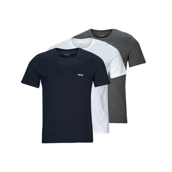 HUGO BOSS Classic T-shirts regular fit (3-pack) - heren T-shirts O-hals - grijs - wit - navy