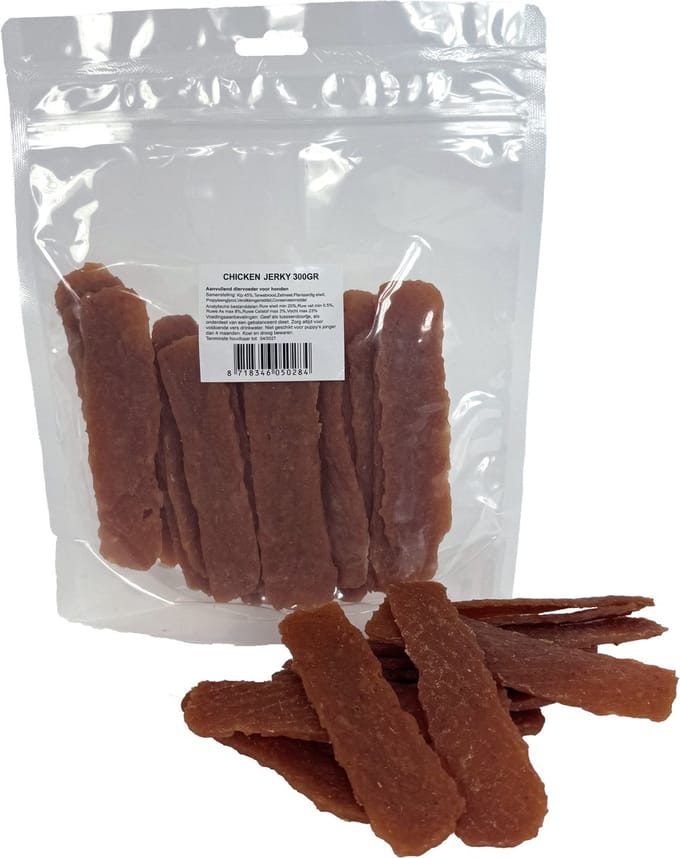 Hondensnack I AM - Zachte Chicken Jerky Kipsmaak - 300 Gram