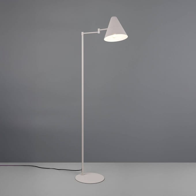 TRIO COSIMA - Vloerlamp - Grijs warm - excl. 1x E14 4 W - Zwenkbaar