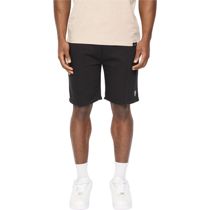 Crosshatch Mannen Bardon Casual Shorts (Zwart)