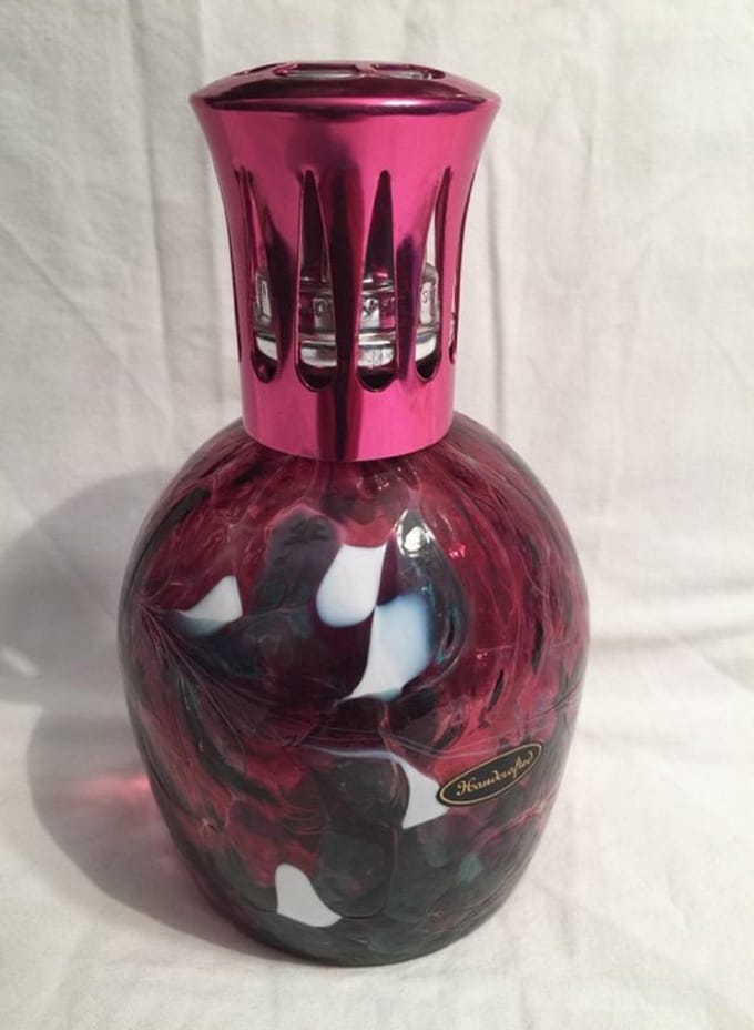 Ashleigh & Burwood - Fragance large lamp- limited edition art glas rood