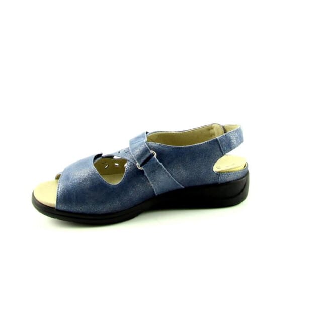 Solidus -Dames - blauw - sandalen - maat 36