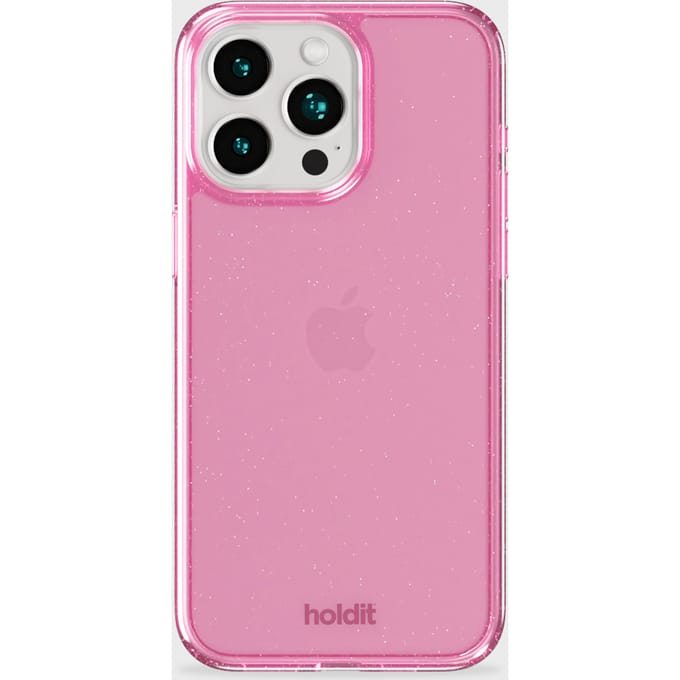 Holdit Glitter Case geschikt voor Apple iPhone 15 Pro - Roze