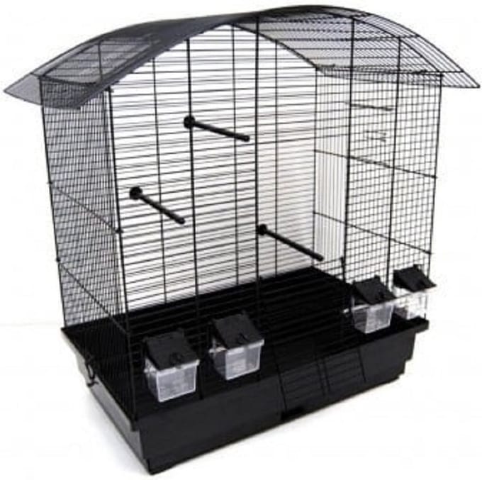 Vogelkooi - Voliere - Parkietenkooi - Vogelkooi binnen - Zwart