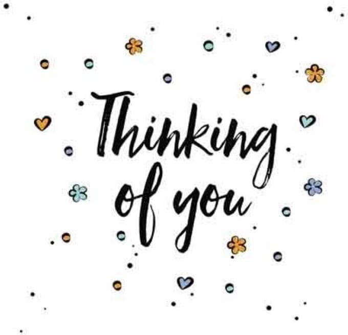 Wenskaart - Thinking Of You - Met Envelop - Per Stuk