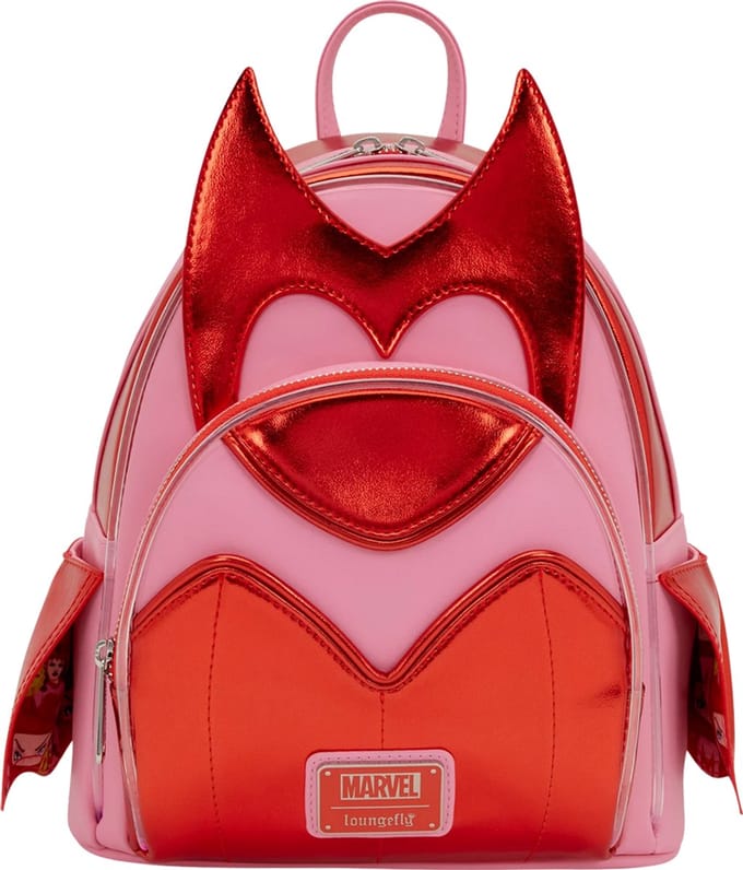 Loungefly Scarlet Witch Wanda Cosplay Mini Backpack – Marvel – LED Light‑Up – Rugzak