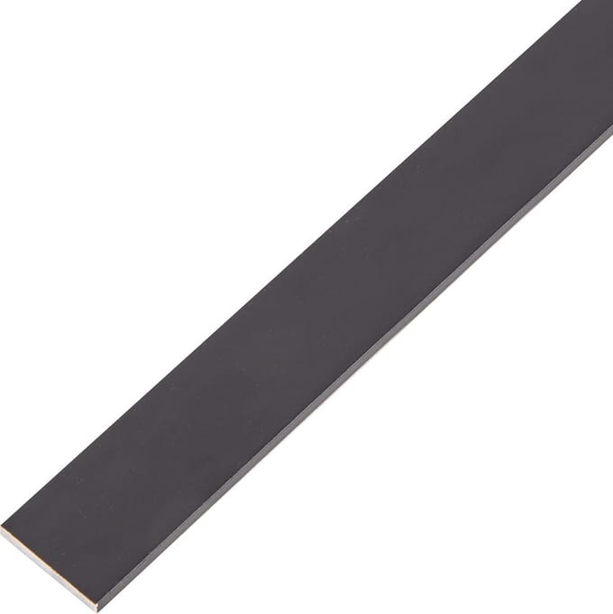 Platte Aluminium Staf Zwart Geanodiseerd 1000x20x2 mm