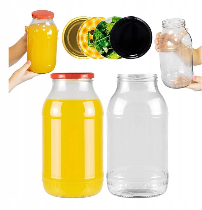 Merkloos - Voorraadpot - Glas - 2L - Hittebestendig - Alcoholbestendig