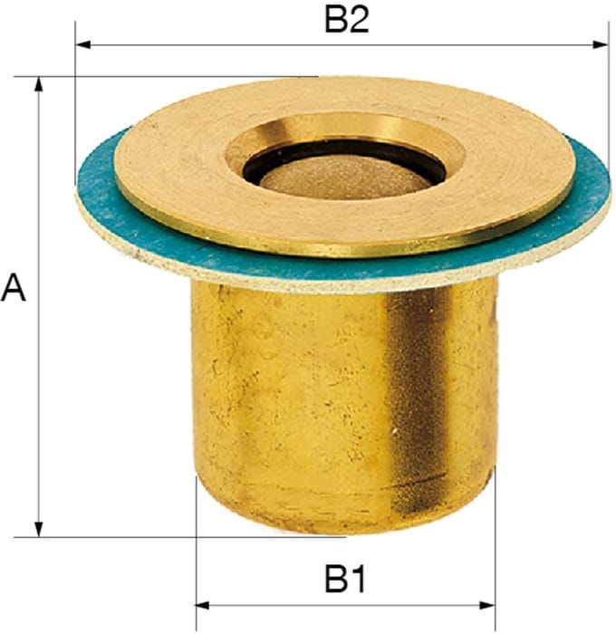 Flamco Terugslagklep Type In buis RV 1 inch, M58100