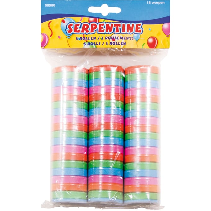 Serpentine Felle Kleuren - 3 stuks