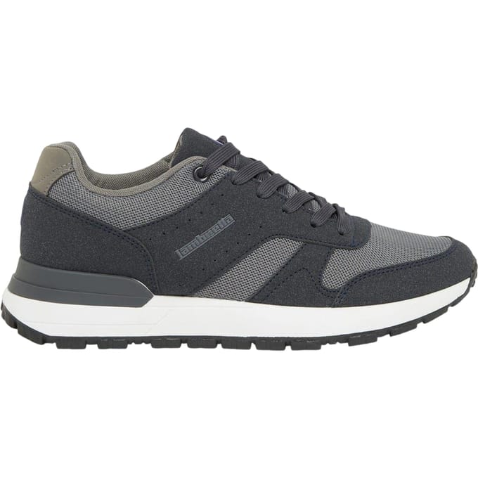 Lambretta Heren Echo 2 Sailor Mesh Laaggesneden Platte Trainers (Marine/Grijs)
