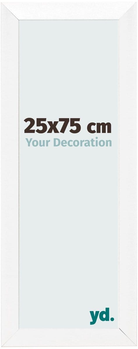 Your Decoration - Fotolijst 25x75 cm - MDF - Wit Hoogglans - Pisa