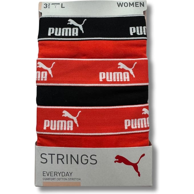Puma BASIC 3-PACK dames string 93533709 r M black