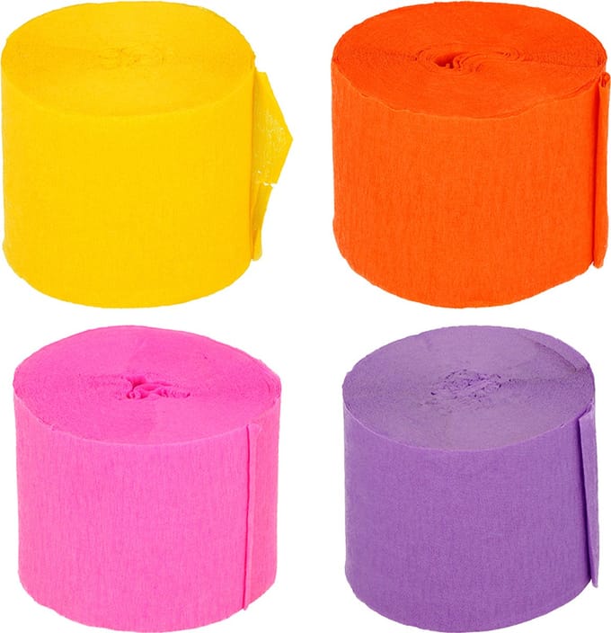 4 rollen crêpepapier 10 m - Artemio