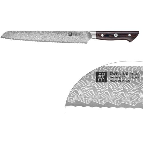 ZWILLING TANREI - Broodmes - met gekartelde rand - Mes: 230mm