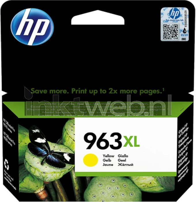 Inktcartridge hp 3ja29ae 963xl geel