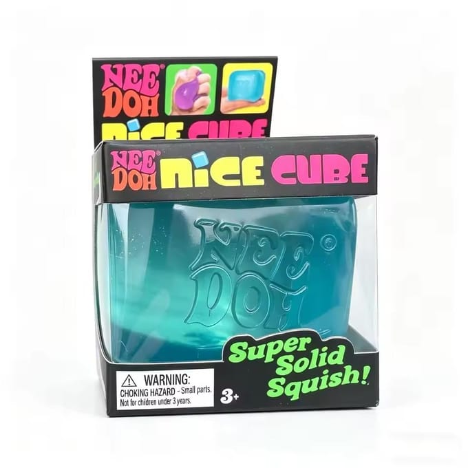 Needoh Nice Cube Sensorische Stressverlichter Fidget Tool voor Angst & Focus Bureau Sensorische Kubus voor Volwassenen & Kinderen