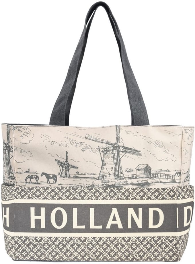 Shopper Holly Denim - Schoudertas Grijs - Souvenir