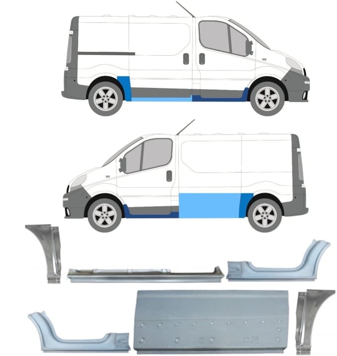 Reparatiepaneel set voor Renault Trafic 2001-2014