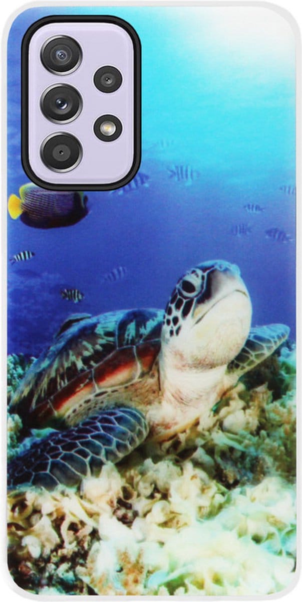 ADEL Siliconen Back Cover Softcase Hoesje Geschikt voor Samsung Galaxy A33 - Schildpad