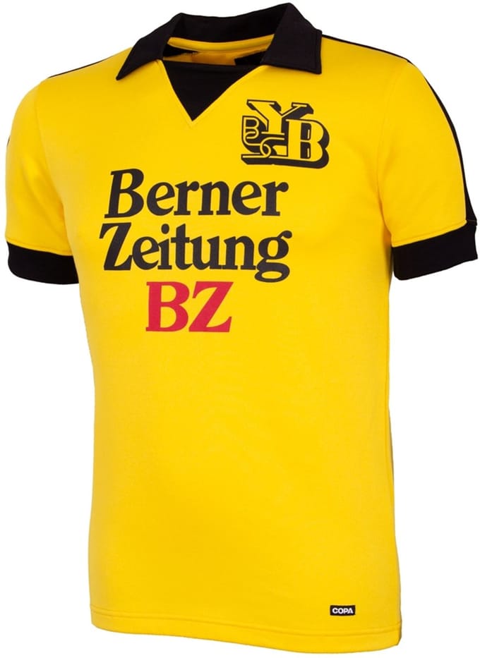 COPA - BSC Young Boys 1980/81 Retro Voetbalshirt - Heren - Geel - S