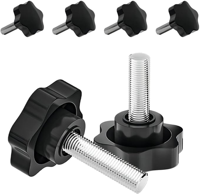 Set van 4 M6 x 16 mm Knurled Head Schroeven voor Bevestiging, Montage en Klussen