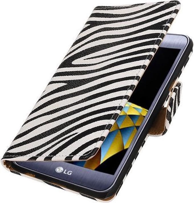 Zebra booktype wallet cover hoesje voor LG X Cam