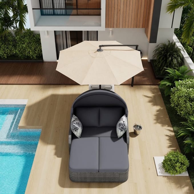 Luxe Loungeset – Weerbestendig – Wit – Industrohome