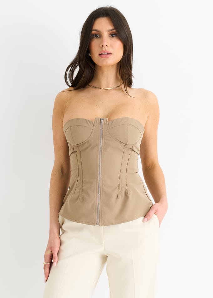 Stone Naad Detail Bandeau Top