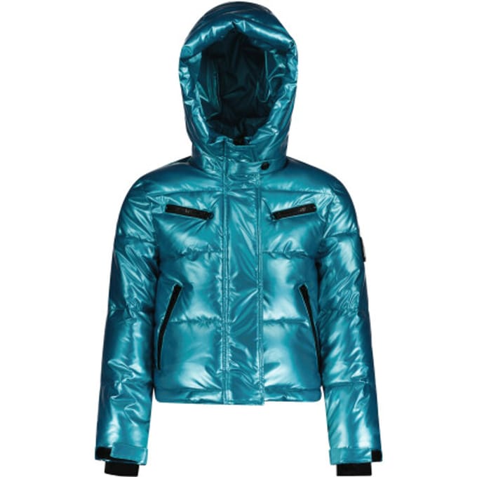 SuperRebel spicy metallic hooded jacket ski jack meisjes -