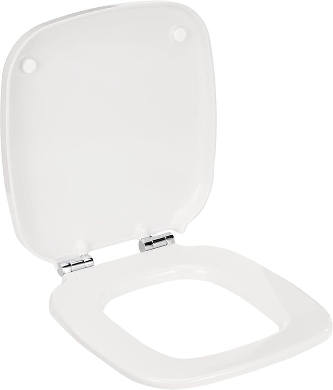 Toiletbril - Zitting Deksel - Badkamer Upgrade - Gedempte Sluiting - 47.5 x 39.5 cm - Wit