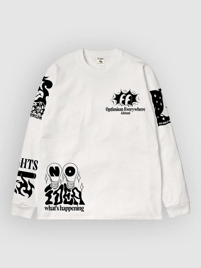 The Dudes Dark Side Longsleeve wit