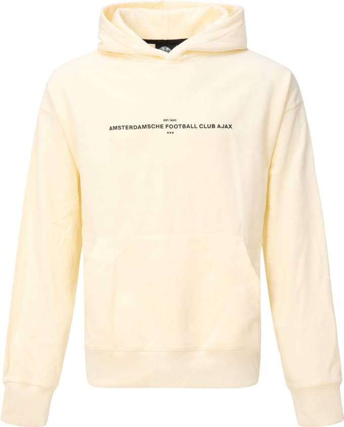 Ajax-hooded sweater ecru Amsterdam city print