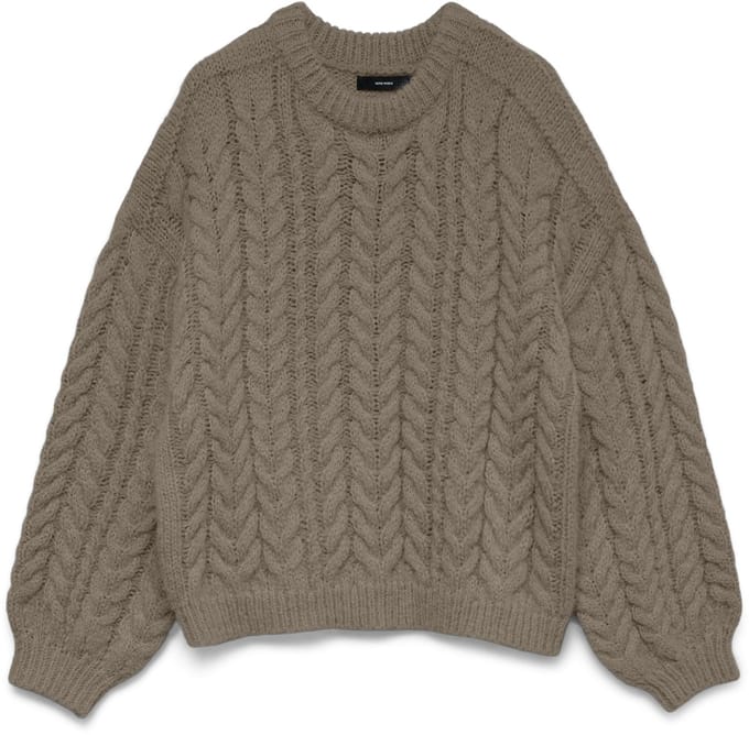 VERO MODA - VMDREAM LS O-NECK CABLE PULLOVER EXC - Dames - Gebreide truien