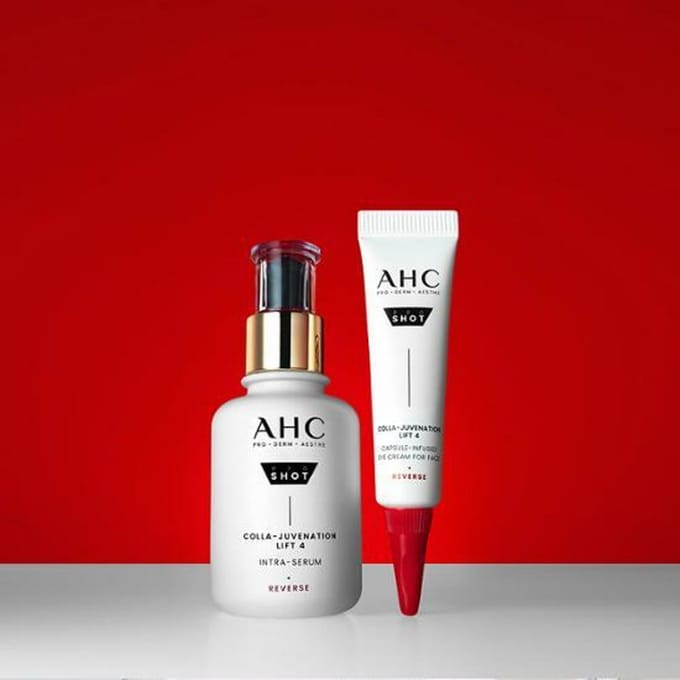 AHC Pro Shot Colla-Rejuvenation Lift 4 Intra-Serum 40ml Speciale Set (+Oogcrème 10ml) gray