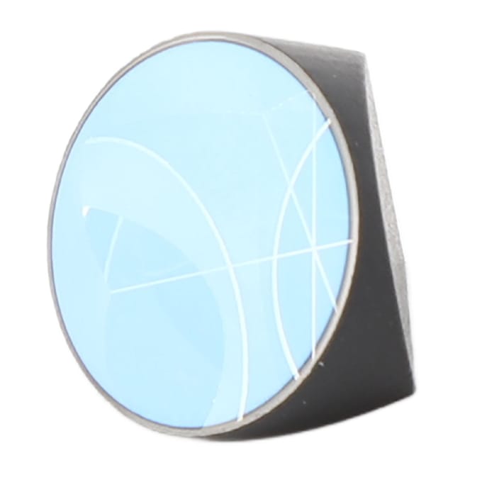 Prisme Cube d'Angle Verre Optique Excellente Transparence Prisme Station Totale 17,8 mm Diamètre
