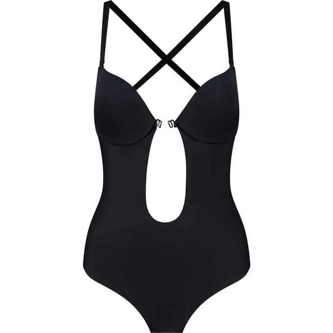Bye Bra Low Back Sensual Bodysuit Zwart L