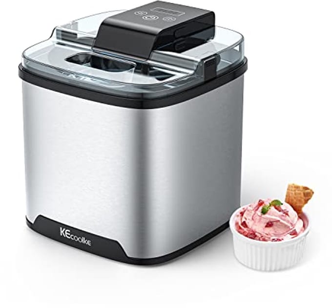 IJs Maker voor Zelfgemaakte IJs, Sorbet en Yoghurt - Hoge Capaciteit 2 Quart
