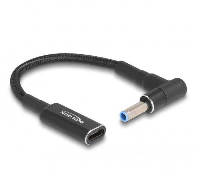USB-C naar HP en Compaq notebook laadadapter | 4,5 x 2,8mm (met pin) | 0,15 meter