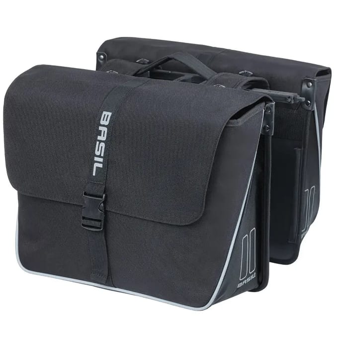 Basil Forte Dubbele Fietstas MIK - 35 Liter - Zwart