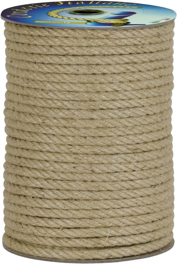 Jute Touw Natuurlijk - 14mm Dikte, 30 Meter Lang - Biodegradabel