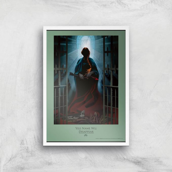 Game of Thrones Disappear Giclee Art Print - A4 - White Frame